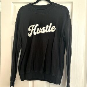 Black Goodfellow “Hustle” crewneck